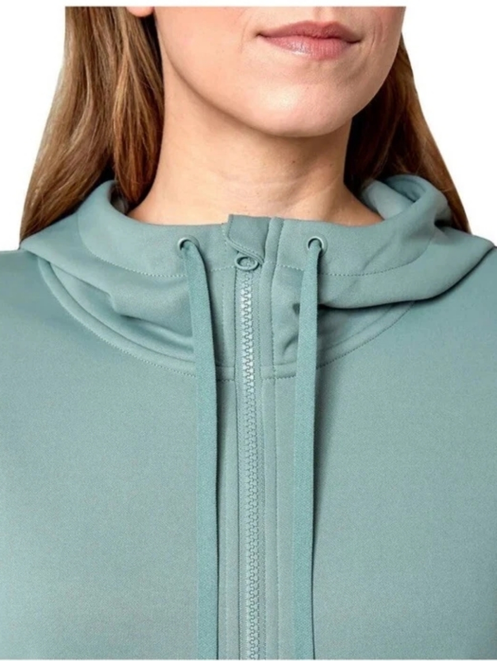 EUC- Mondetta Performance Full Zip Sage Green Hoodie Women's Size XL - Picture 2 of 9